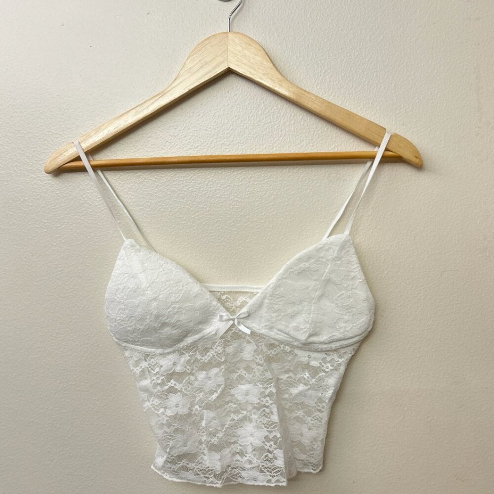 White Lace Tank Top
